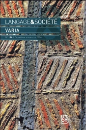 Langage Et Société, N° 156/2-2016 : Varia