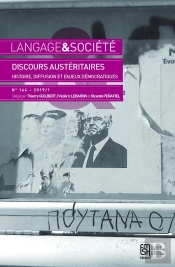 Langage Et Société, N° 166/2019 : Discours Austéritaires : Histoire, Diffusion Et Enjeux Démocratiques