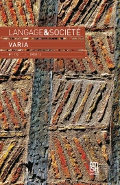 Langage Et Société, N° 170/2020