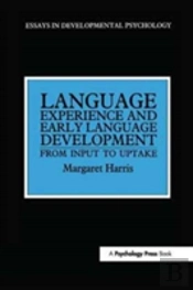 Language Experience And Early Language Development