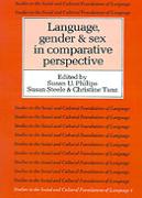 Language, Gender, And Sex In Comparative Perspective
