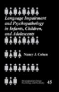 Language Impairment And Psychopathology In Infants, Children, And Adolescents