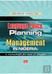 Language Policy, Planning And Management In Nigeria