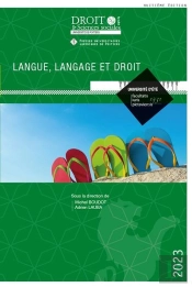 Langue, Langage Et Droit - Vol131