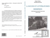 Langues Et Litteratures Berberes - Chroniques Des Etudes Xiii (1994-1995)
