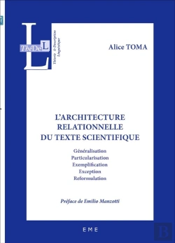 Bertrand.pt - L'Architecture Relationnelle Du Texte Scientifique ; Généralisation, Particularisation, Exemplification, Exception, Reformulation