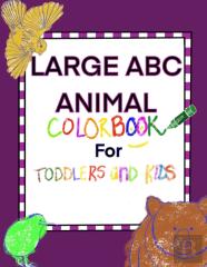 Large Abc Animal Coloring Book For Toddlers And Kids