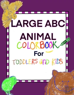 Bertrand.pt - Large Abc Animal Coloring Book For Toddlers And Kids