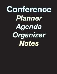 Large Color Coded 5-Day Conference Planner/Organizer/Agenda/Note-Taking - 8.5 X 11 - 44 Pages