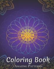 Large Print Coloring Book Easy Flower Patterns And More