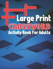Large Print Crossword Activity Book For Adults