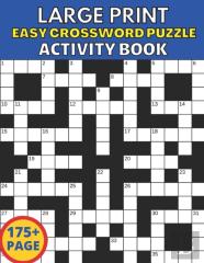 Large Print Crossword Puzzle Activity Book