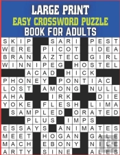 Large Print Easy Crossword Puzzle Book For Adults