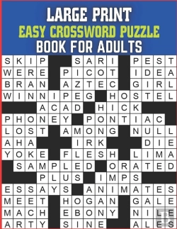 Bertrand.pt - Large Print Easy Crossword Puzzle Book For Adults