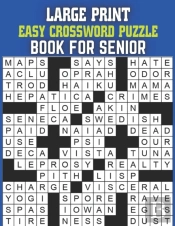 Large Print Easy Crossword Puzzle Book For Senior
