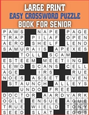 Large Print Easy Crossword Puzzle Book For Senior
