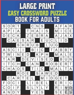 Bertrand.pt - Large Print Easy Crossword Puzzle Book For Senior