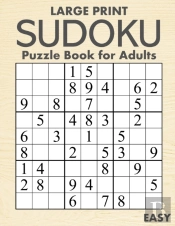 Large Print Easy Sudoku Puzzle Book For Adults