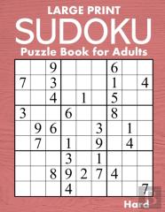 Large Print Hard Sudoku Puzzle Book For Adults