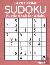 Large Print Hard Sudoku Puzzle Book For Adults