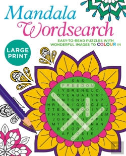 Bertrand.pt - Large Print Mandala Wordsearch