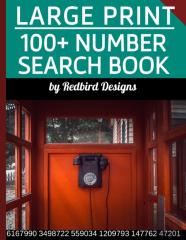 Large Print Number Search Book