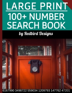 Bertrand.pt - Large Print Number Search Book