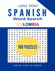 Large Print Spanish Word Search - Colombia