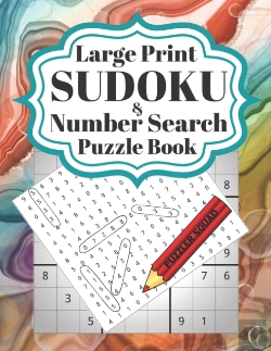 Bertrand.pt - Large Print Sudoku And Number Search Puzzle Book