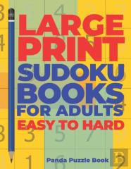 Large Print Sudoku Books For Adults Easy To Hard