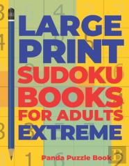 Large Print Sudoku Books For Adults Extreme