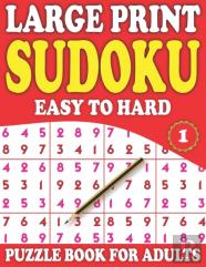 Large Print Sudoku Puzzle Book For Adults 1