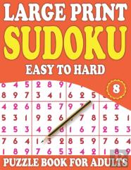 Large Print Sudoku Puzzle Book For Adults 8