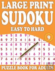Large Print Sudoku Puzzle Book For Adults 9