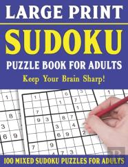 Large Print Sudoku Puzzle Book For Adults