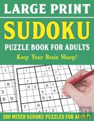 Large Print Sudoku Puzzle Book For Adults