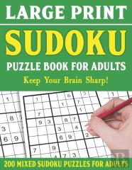 Large Print Sudoku Puzzle Book For Adults