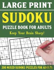 Large Print Sudoku Puzzle Book For Adults
