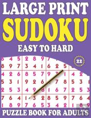 Large Print Sudoku Puzzle Book For Adults