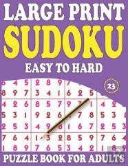 Large Print Sudoku Puzzle Book For Adults