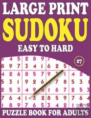 Large Print Sudoku Puzzle Book For Adults