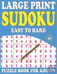 Large Print Sudoku Puzzle Book For Adults