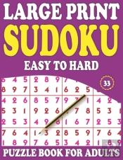 Large Print Sudoku Puzzle Book For Adults