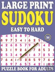Large Print Sudoku Puzzle Book For Adults