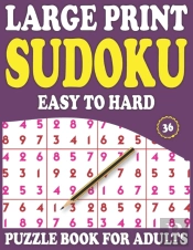 Large Print Sudoku Puzzle Book For Adults