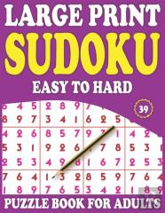Large Print Sudoku Puzzle Book For Adults