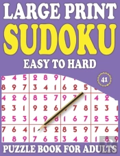 Large Print Sudoku Puzzle Book For Adults