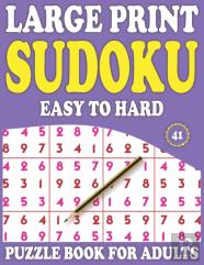 Large Print Sudoku Puzzle Book For Adults