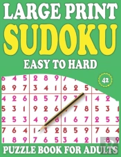 Large Print Sudoku Puzzle Book For Adults