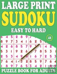 Large Print Sudoku Puzzle Book For Adults
